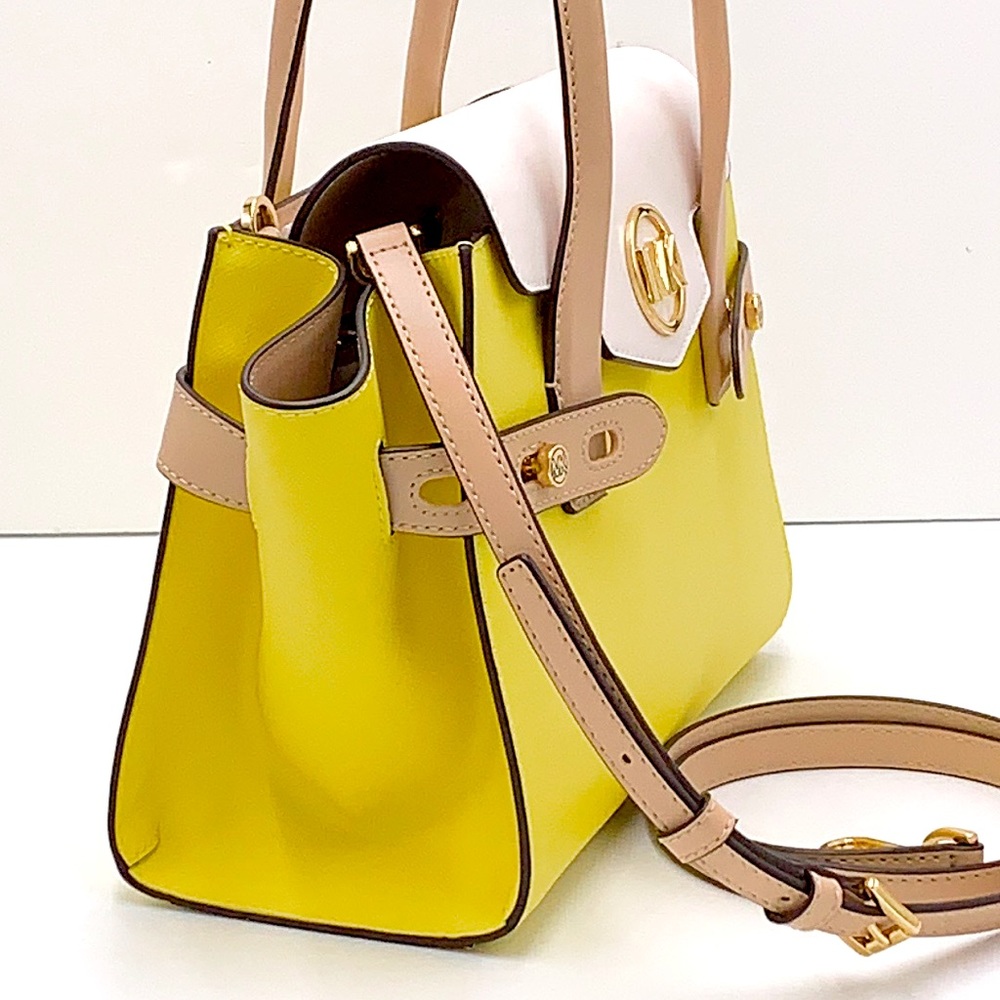 MICHAEL KORS
Carmen Medium Faux Leather Belted Satchel SUNSHINE MULTI CO… - Picture 2 of 16